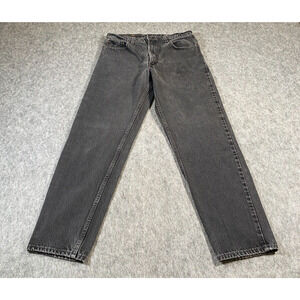 Levis 550 Vintage Relaxed Fit Tapered Leg Jeans Mens 34x32 (31x30.5) USA Black